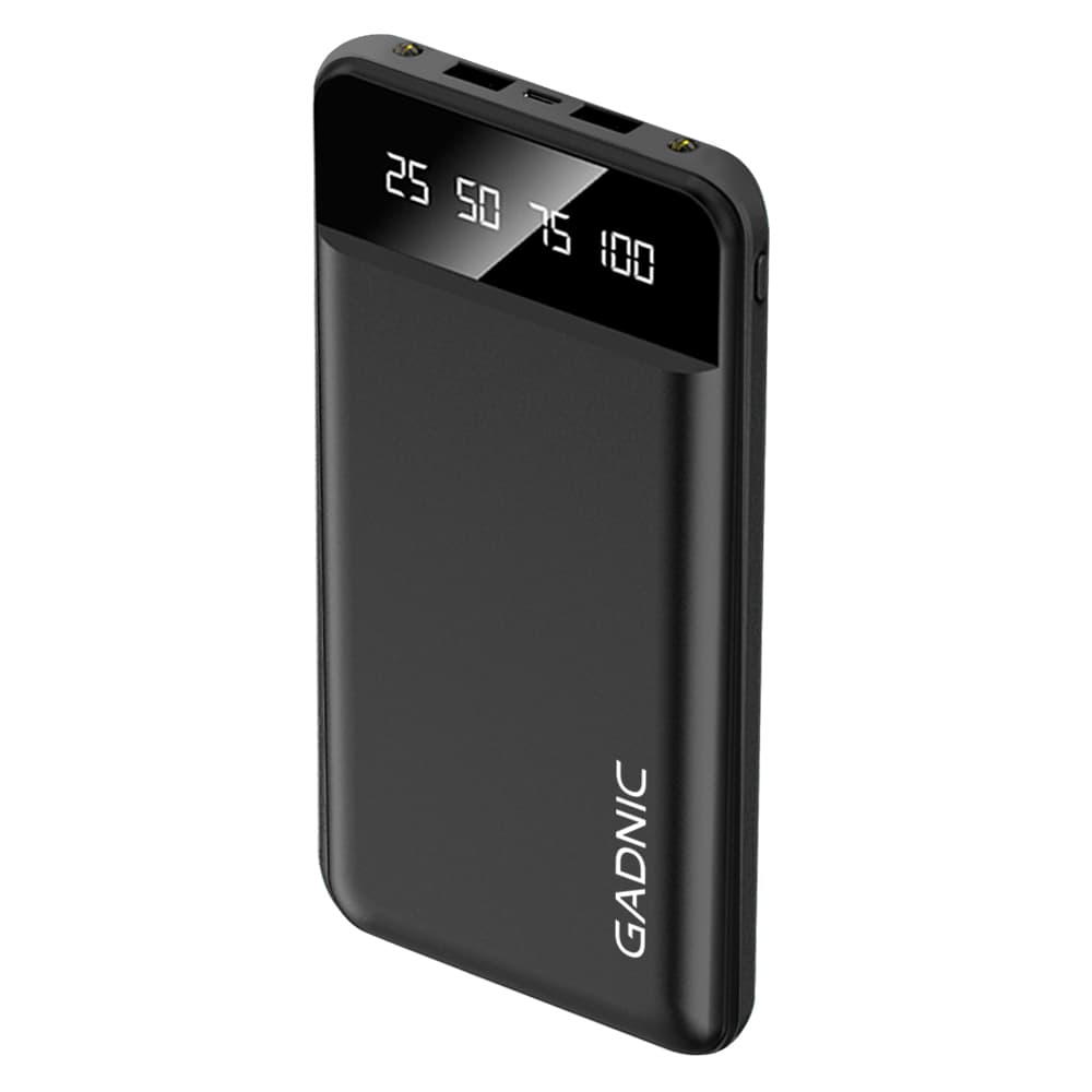 Cargador Portátil Gadnic K42 10000 mAh 2 puertos USB  Display