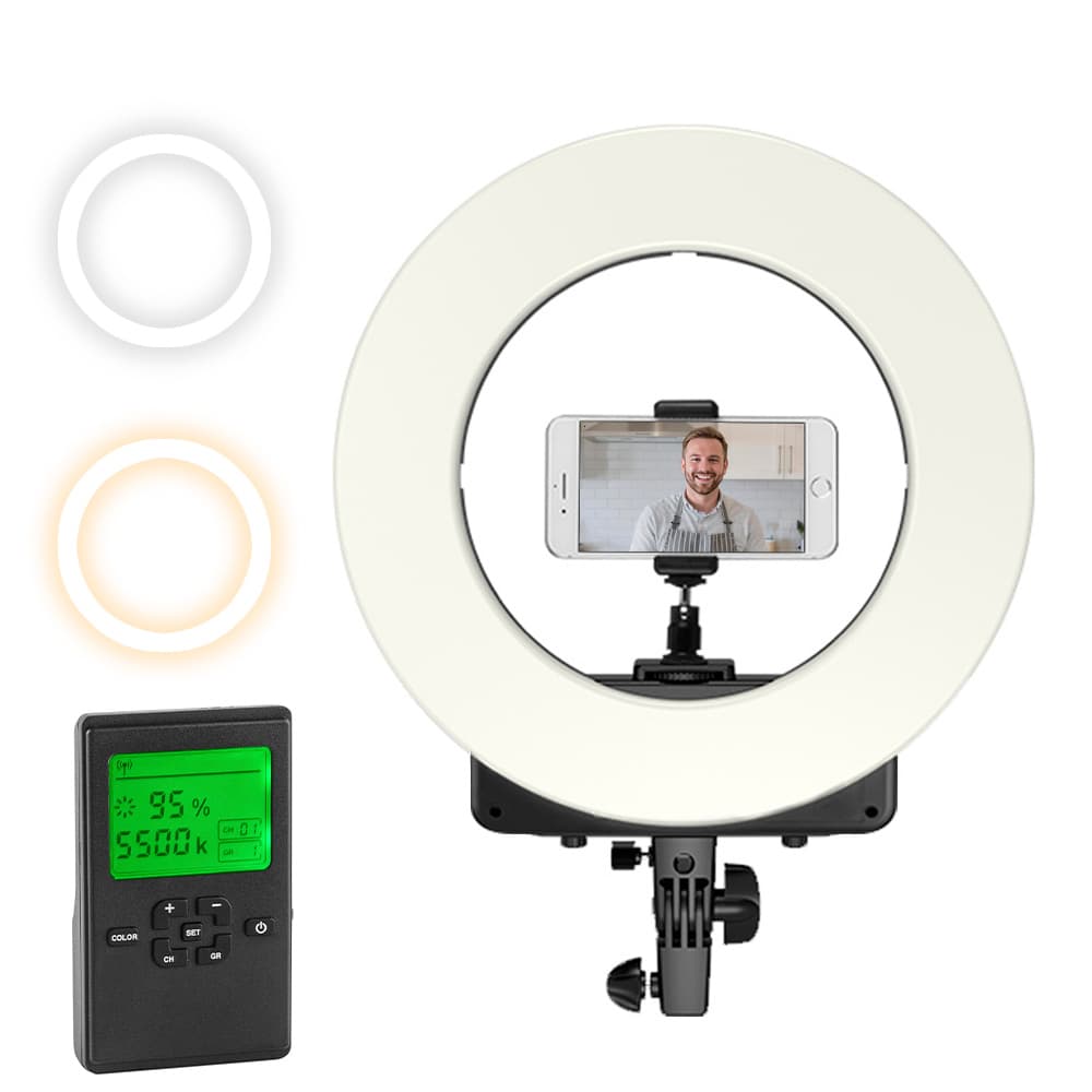 Aro De Luz Led Gadnic 46cm regulable 3300K a 5600K
