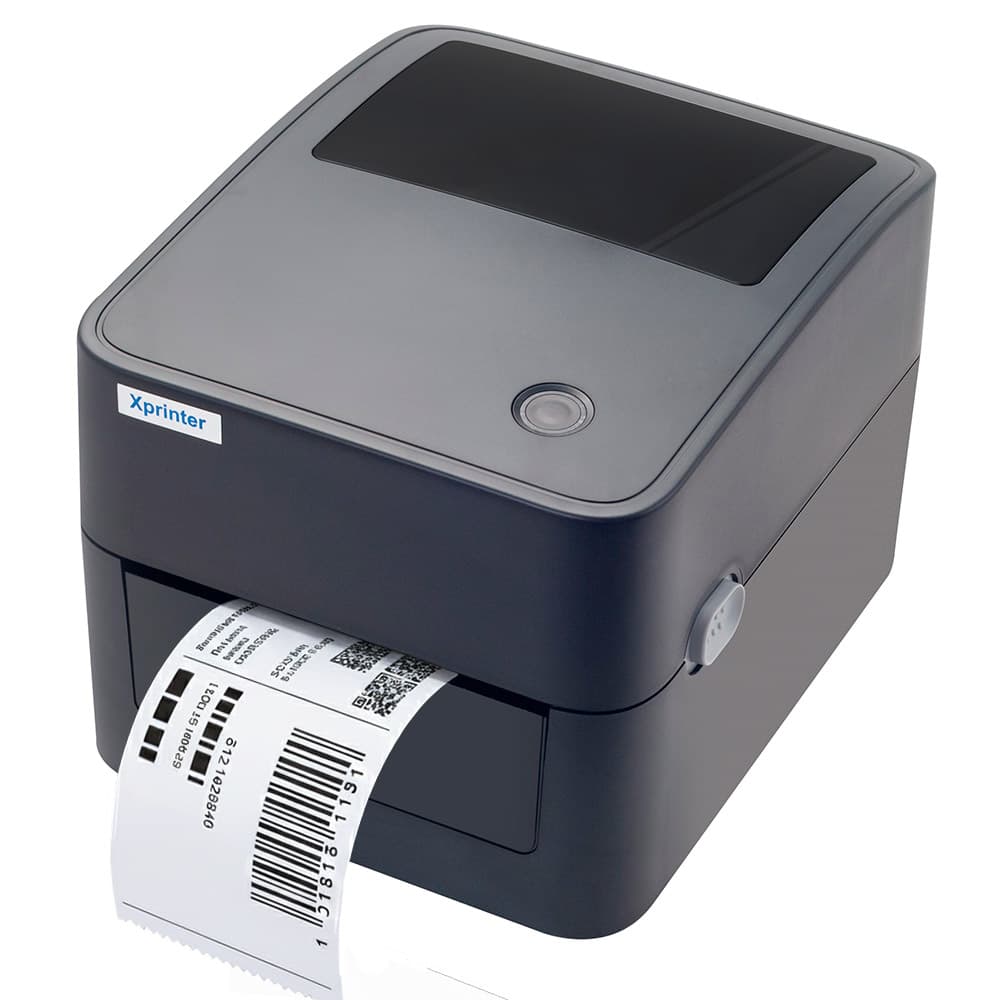 Impresora De Etiquetas Autoadhesivas Térmica XPrinter 410B Botón Multifuncional
