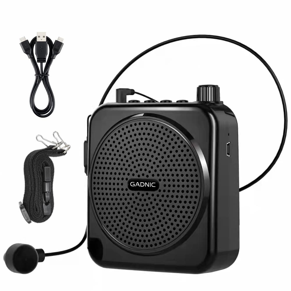 Micrófono Amplificador Gadnic Portátil 3W UHF Con Batería Recargable