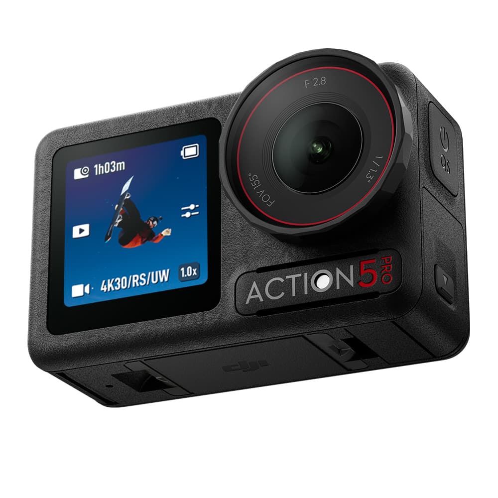 Cámara De Acción DJI Osmo Action 5 Pro Combo Estándar Sumergible Sensor 113 Vídeo 4K120 fps Seguimiento De Objetivos Estabilización 2 Pantallas Táctiles OLED