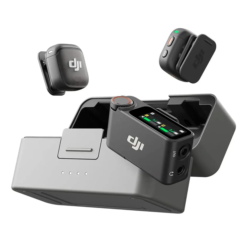 Microfono Inalambrico DJI Mic 3 Sistema Doble TX RX Grabacion Interna 32 Bit Float 400 m Estuche De Carga